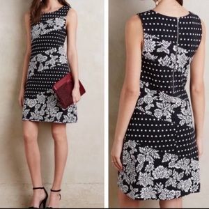 Anthropologie Effemy Jacquard Shift Dress NWT SZ L